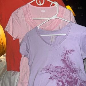 BASIC EDITIONS LADIES TOPS. SIZE M
